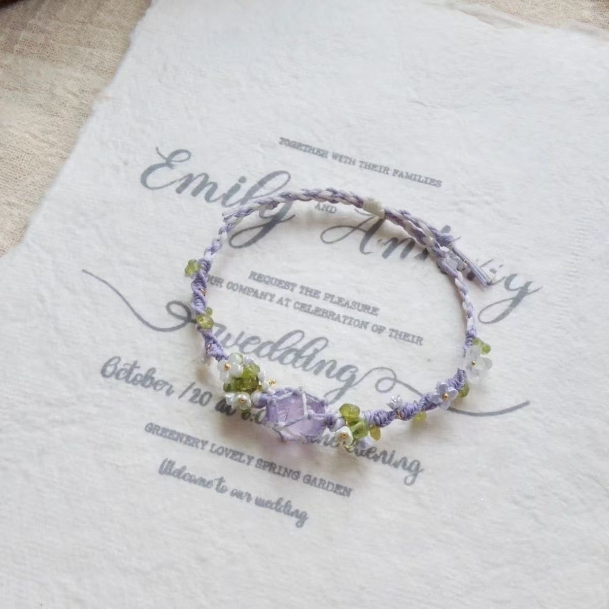 Wisteria Exorcism Handmade Bracelet