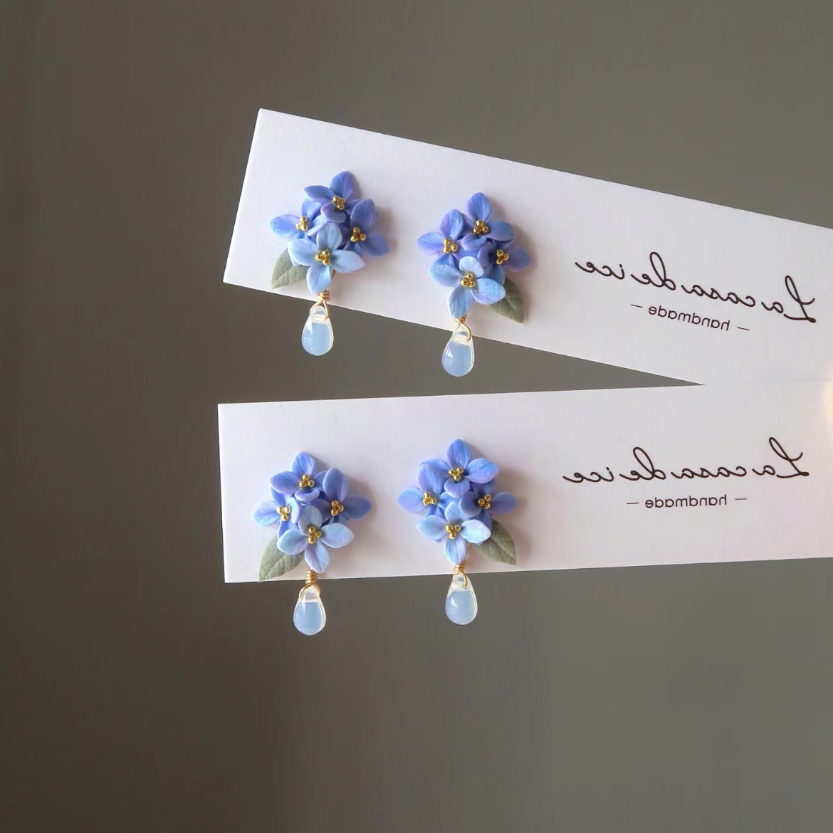 Blue Bouquet Earrings