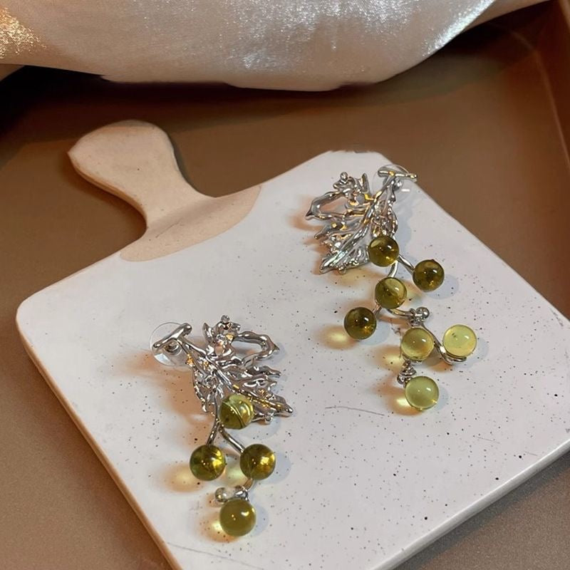 Green Grape Earrings