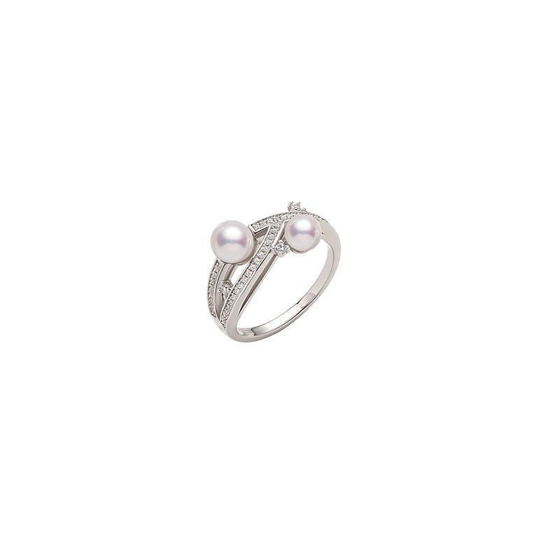 Planet Orbit Shell Pearl Ring